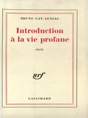cover image of Introduction à la vie profane